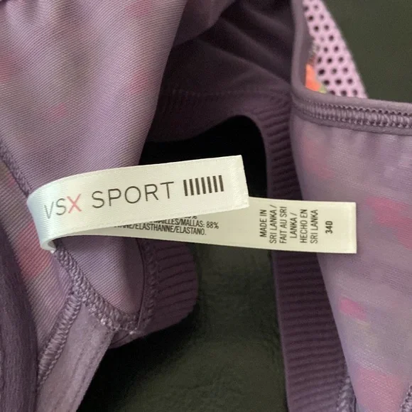 Victoria's Secret SPORT VSX Zip Front double closure Sports Bra 34D - Picture 5 of 5